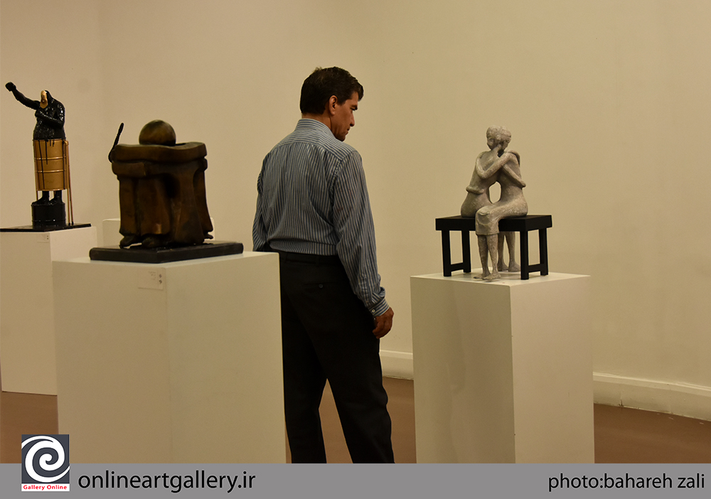 گزارش تصویری ششمین نمایشگاه سالانه انجمن مجسمه‌سازان در خانه هنرمندان ایران (بخش دوم)